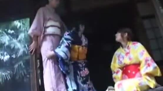 162 spanking kimono clad sisters of summer